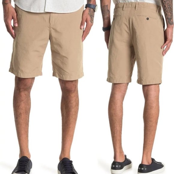 John Varvatos Other - NEW without tags John Varvatos  Linen Shorts in Sand Stone Khaki